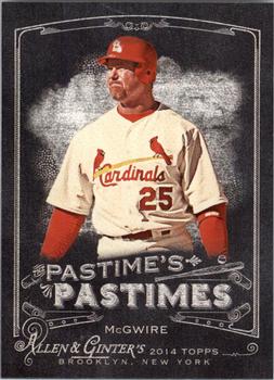 2014 Topps Allen & Ginter - Pastime's Pastimes #PP-MMA Mark McGwire Front