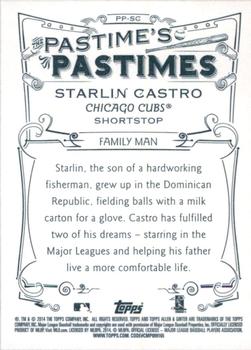 2014 Topps Allen & Ginter - Pastime's Pastimes #PP-SC Starlin Castro Back