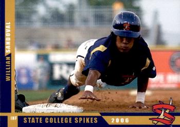 2006 Grandstand State College Spikes #NNO Willian Sandoval Front