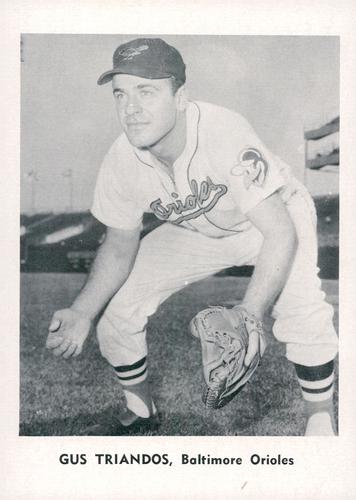 1961 Jay Publishing Baltimore Orioles #NNO Gus Triandos Front