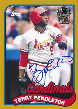 2014 Topps Archives - Fan Favorites Autographs Gold #FFA-TP Terry Pendleton Front