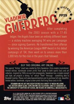 2009 Topps Updates & Highlights - Propaganda #PP29 Vladimir Guerrero Back