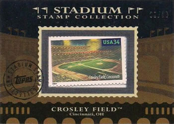 2009 Topps Updates & Highlights - Stadium Stamp Collection #SSC7 Crosley Field Front