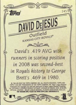 2009 Topps 206 #145 David DeJesus Back