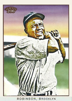 2009 Topps 206 #NNO Jackie Robinson Front