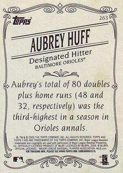2009 Topps 206 #263 Aubrey Huff Back