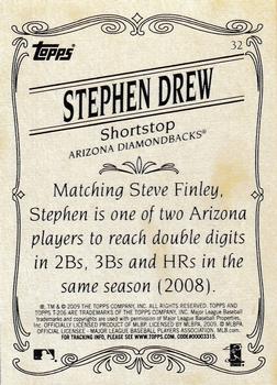 2009 Topps 206 #32 Stephen Drew Back