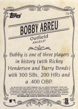 2009 Topps 206 #79 Bobby Abreu Back