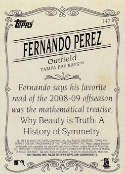 2009 Topps 206 #147 Fernando Perez Back