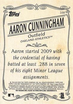2009 Topps 206 #168 Aaron Cunningham Back