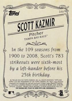 2009 Topps 206 #189 Scott Kazmir Back