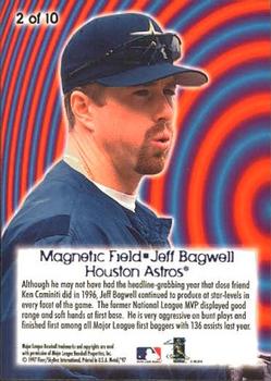 1997 Metal Universe - Magnetic Field #2 Jeff Bagwell Back