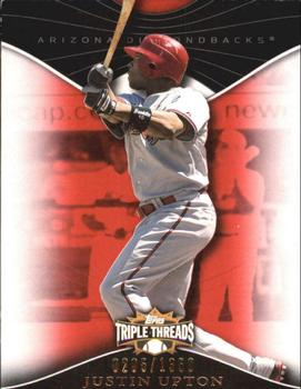 2009 Topps Triple Threads #1 Justin Upton Front