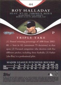 2009 Topps Triple Threads #44 Roy Halladay Back