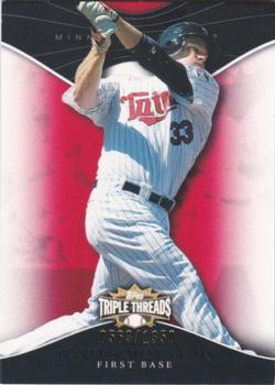 2009 Topps Triple Threads #85 Justin Morneau Front