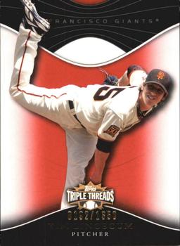 2009 Topps Triple Threads #92 Tim Lincecum Front