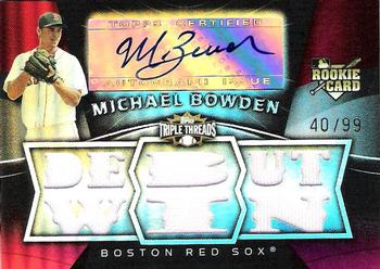 2009 Topps Triple Threads #125 Michael Bowden Front