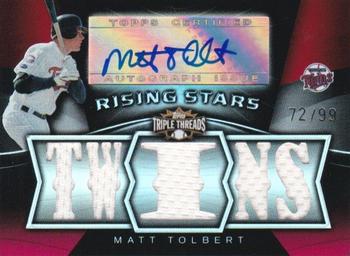 2009 Topps Triple Threads #138 Matt Tolbert Front