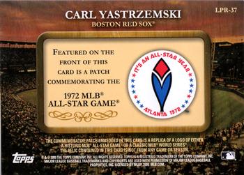 2009 Topps - Legends Commemorative Patch #LPR-37 Carl Yastrzemski / 1972 All-Star Game Back