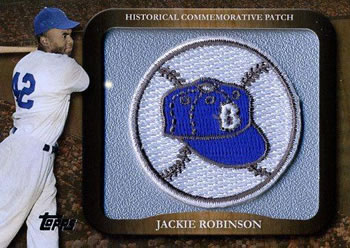 2009 Topps - Legends Commemorative Patch #LPR-111 Jackie Robinson Front