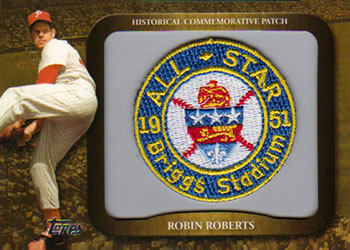 2009 Topps - Legends Commemorative Patch #LPR-114 Robin Roberts / 1951 All-Star Game Front
