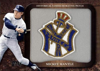 2009 Topps - Legends Commemorative Patch #LPR-11 Mickey Mantle / 1951 World Series Front