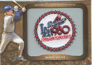 2009 Topps - Legends Commemorative Patch #LPR-142 Robin Yount Front