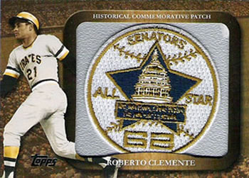 2009 Topps - Legends Commemorative Patch #LPR-25 Roberto Clemente / 1962 All-Star Game, RFK Stadium Front