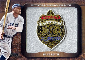2009 Topps - Legends Commemorative Patch #LPR-2 Babe Ruth / 1927 World Series Front