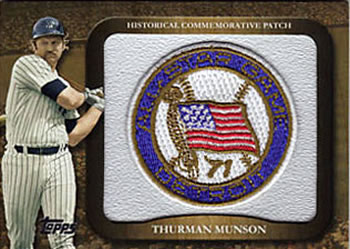 2009 Topps - Legends Commemorative Patch #LPR-33 Thurman Munson / 1971 All-Star Game Front