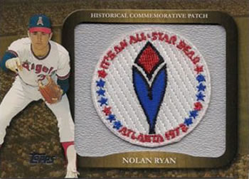 2009 Topps - Legends Commemorative Patch #LPR-35 Nolan Ryan / 1972 All-Star Game Front