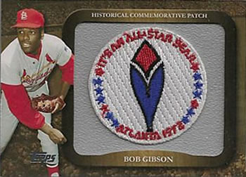 2009 Topps - Legends Commemorative Patch #LPR-36 Bob Gibson / 1972 All-Star Game Front