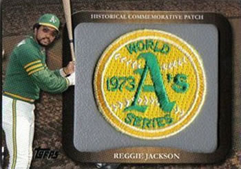 2009 Topps - Legends Commemorative Patch #LPR-40 Reggie Jackson / 1973 World Series Front