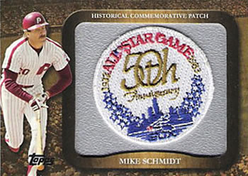 2009 Topps - Legends Commemorative Patch #LPR-44 Mike Schmidt / 1983 All-Star Game Front