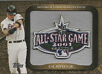2009 Topps - Legends Commemorative Patch #LPR-50 Cal Ripken Jr. / 2001 All-Star Game Front