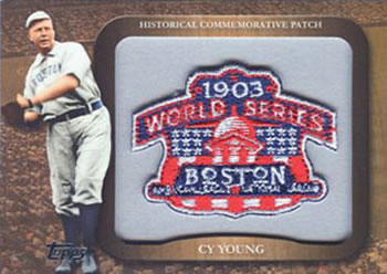 2009 Topps - Legends Commemorative Patch #LPR-51 Cy Young / 1903 World Series Front