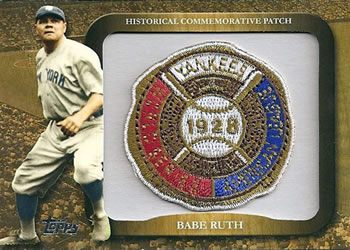 2009 Topps - Legends Commemorative Patch #LPR-57 Babe Ruth / 1928 World Series Front