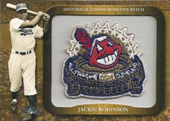 2009 Topps - Legends Commemorative Patch #LPR-67 Jackie Robinson / 1954 MLB All-Star Game Front