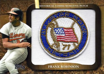 2009 Topps - Legends Commemorative Patch #LPR-79 Frank Robinson / 1971 MLB All-Star Game Front