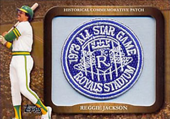 2009 Topps - Legends Commemorative Patch #LPR-81 Reggie Jackson / 1973 MLB All-Star Game Front