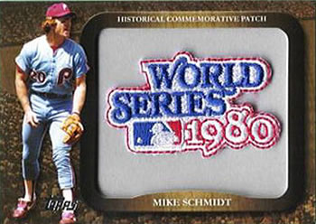 2009 Topps - Legends Commemorative Patch #LPR-83 Mike Schmidt / 1980 World Series Front