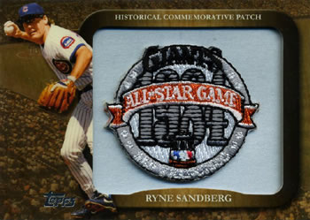 2009 Topps - Legends Commemorative Patch #LPR-86 Ryne Sandberg / 1984 MLB All-Star Game Front
