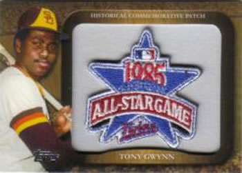 2009 Topps - Legends Commemorative Patch #LPR-87 Tony Gwynn / 1985 MLB All-Star Game Front
