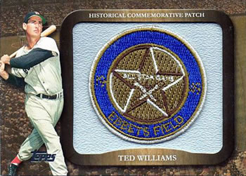 2009 Topps - Legends Commemorative Patch #LPR-8 Ted Williams / 1949 All-Star Game Front