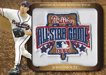 2009 Topps - Legends Commemorative Patch #LPR-92 John Smoltz / 1996 MLB-Star Game Front