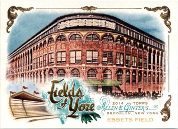2014 Topps Allen & Ginter - Fields of Yore #FOY-01 Ebbets Field Front