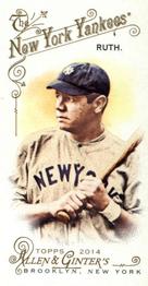 2014 Topps Allen & Ginter - Mini #20 Babe Ruth Front
