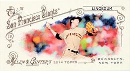 2014 Topps Allen & Ginter - Mini A & G Back #32 Tim Lincecum Front