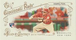 2014 Topps Allen & Ginter - Mini A & G Back #186 Billy Hamilton Front