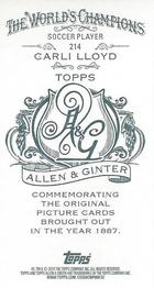 2014 Topps Allen & Ginter - Mini A & G Back #214 Carli Lloyd Back